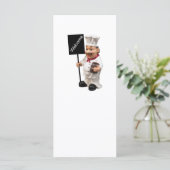 Chef cuisinier - Carte de menu BIENVENUE (Debout devant)