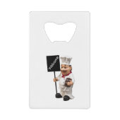 Chef cuisinier - Carte de menu BIENVENUE (Devant)