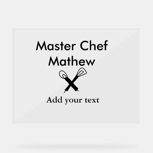 Chef cuisinier cuisinier cuisinier ajouter nom de  (Recto)
