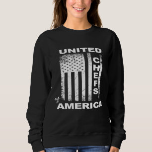 Chef Culinaire Amerikaanse vlag Quote Verenigde Ch Trui