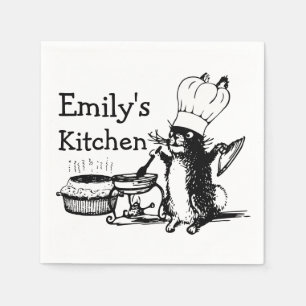 Chef Cute Bunny Custom Servet