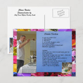 Chef David's Cheese Fondue Recipe Briefkaart (Voorkant / Achterkant)