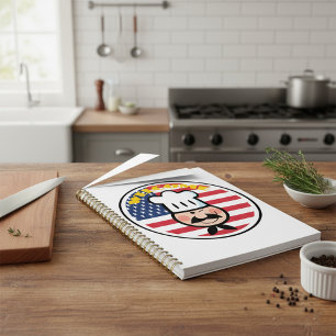 Chef de bienvenue avec drapeau américain