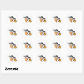 Chef de chats avec Stickers de poêle à frire (Feuille)