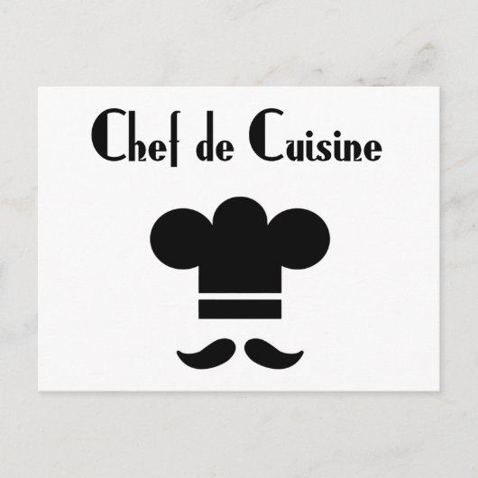 Chef de Cuisine Briefkaart (Voorkant)