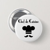 Chef de Cuisine Ronde Button 5,7 Cm (Voorkant /achterkant)