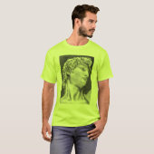 Chef de David par Michelangelo T-shirt de travail (Devant entier)