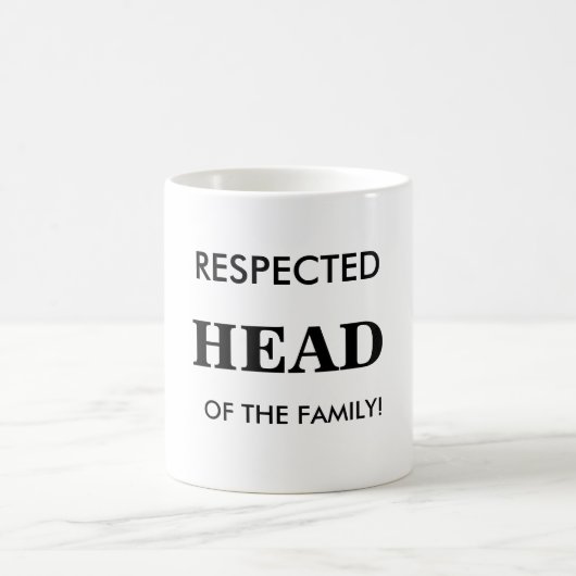 Chef de famille respecté, Mug (Centre)