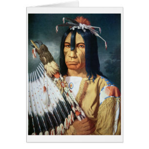 Chef de Natif américain du peuple de Cree du