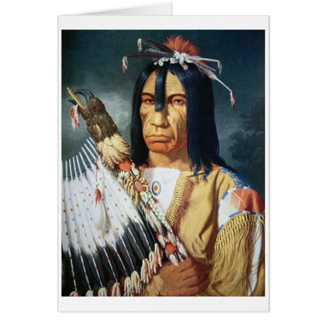 Chef de Natif américain du peuple de Cree du (Devant)