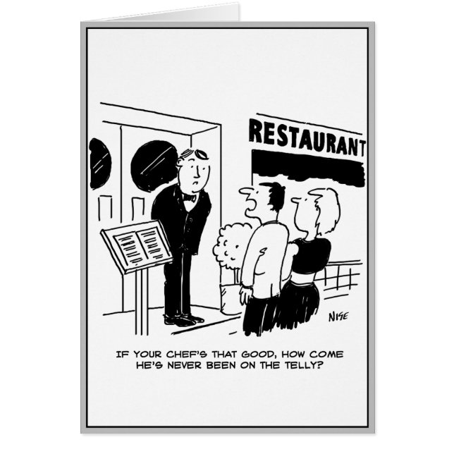 Chef de restaurant n'a pas été à la télévision des (Devant)