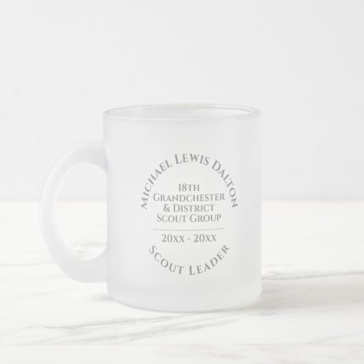 Chef de scouts Gelé Café Mug (Gauche)