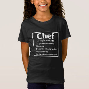 Chef Definition Cook Cooking Kitchen Food Maker T-shirt