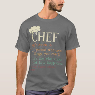 Chef definition kok in nood t-shirt