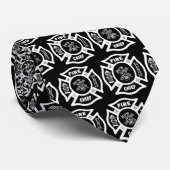 Chef des pompiers de cravate croisée maltaise (Roulé)