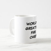 Chef des pompiers de la tasse du "monde le plus (Devant gauche)