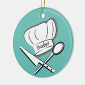 Chef Design Ceramic Ornament (Links)