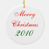 Chef-d'oeuvre de neige Ornement de Noël (Dos)