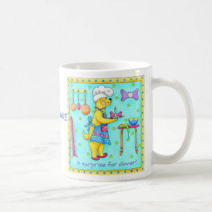 Chef Dog Whimsy Art Name Personalized Koffiemok