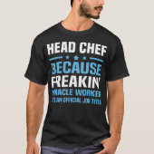Chef donut party grappige liefde t-shirt (Voorkant)