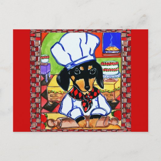 Chef Doxie Briefkaart (Voorkant)