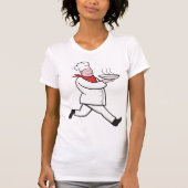 Chef Draag Voedsel Vrouwen T-shirt (Voorkant)