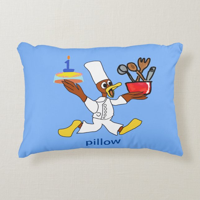 Chef Ducky Kazoo Accent Coussin (Devant)
