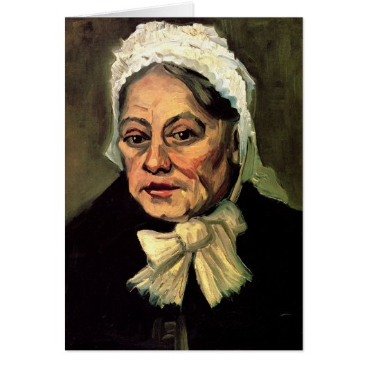 Chef d'une vieille femme Casquette blanche par Vin (Devant)