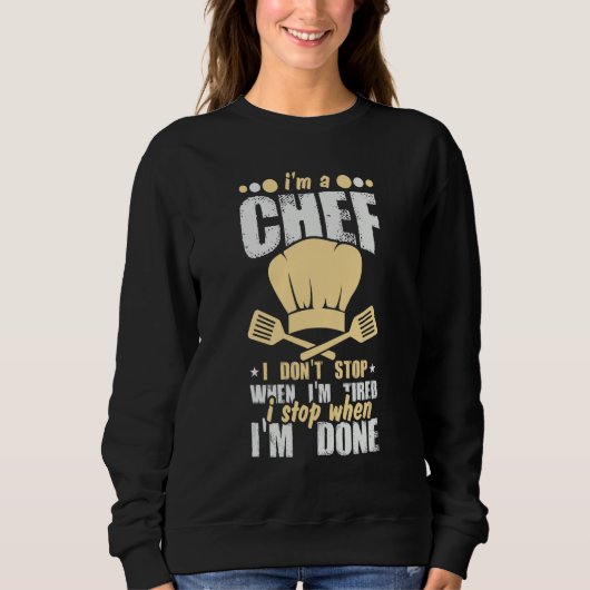 Chef Eet Quotes Trui (Voorkant)