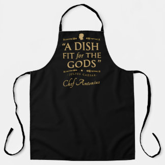 Chef Elegant Classic Cook Grappig Quote Zwart Goud Schort