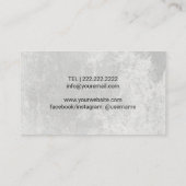 Chef Elegant Hand Drawing Visitekaartje (Achterkant)