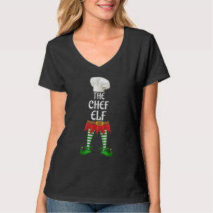 Chef Elf Family Matching Group kerstparty T-shirt