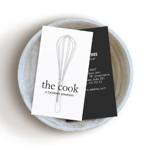 Chef en Baker Whisk Catering Visitekaartje