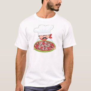 Chef en Pizza T-shirt