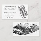 Chef et Carte de visite de restauration (Devant / Derrière)