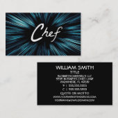 Chef étoilé brillant Carte de visite (Devant / Derrière)
