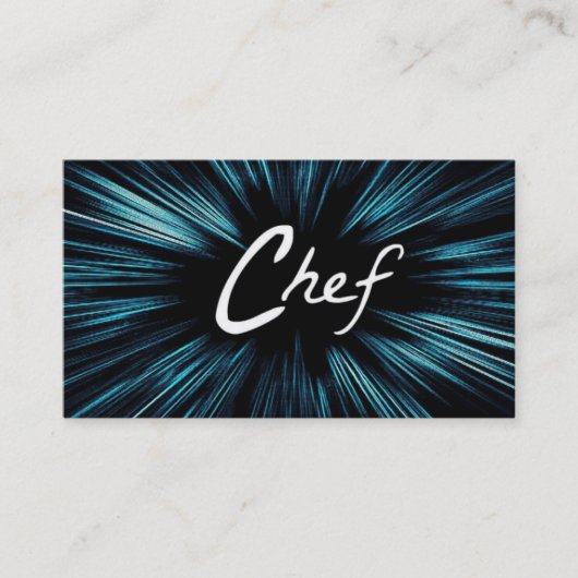 Chef étoilé brillant Carte de visite (Devant)