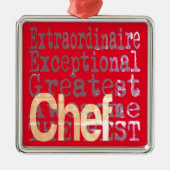 Chef Extraordinaire Metalen Ornament (Voorkant)