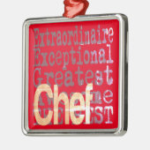Chef Extraordinaire Metalen Ornament (Links)