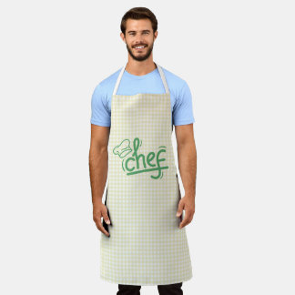 Chef F&L dans En vichy tablier d'impression