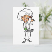 Chef Féminine Avec Invitations À La Panne De Fraud (Debout devant)