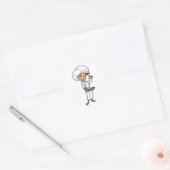 Chef Féminine Avec Stickers Pan Fromage (Enveloppe)