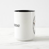 Chef femme Nom Mug (Centre)