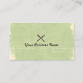  Chef Floral Pattern Catering Visitekaartje (Voorkant)