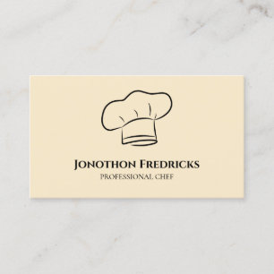 Chef Food Catering Service Professional Visitekaartje