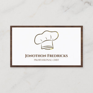 Chef Food Catering Service Professional Visitekaartje