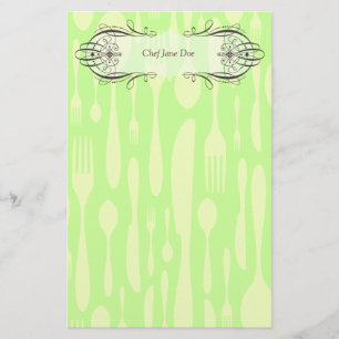 Chef & Foodie's Doodle Stationery Briefpapier