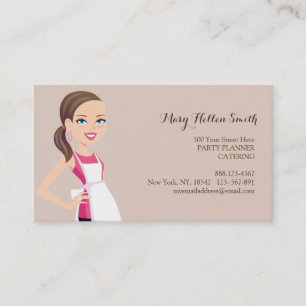 Chef for Kids Party Events Biz Card Sjabloon Visitekaartje