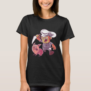 Chef - Funny piggy Butcher Chef Design met piggy T-shirt