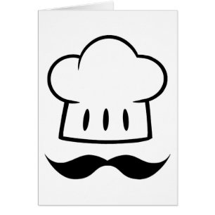 Chef Gift Mustache voor pap Cook Man Fun Mustache